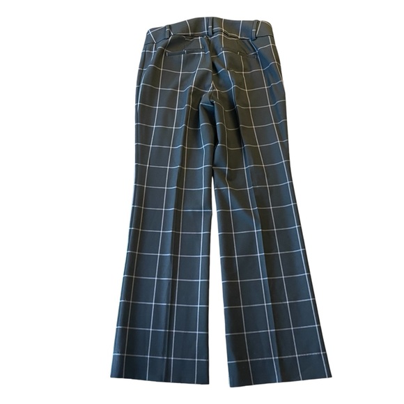 Ann Taylor LOFT Black/Grey Marisa Windowpane Straight Leg Pant (2P) - Picture 4 of 13